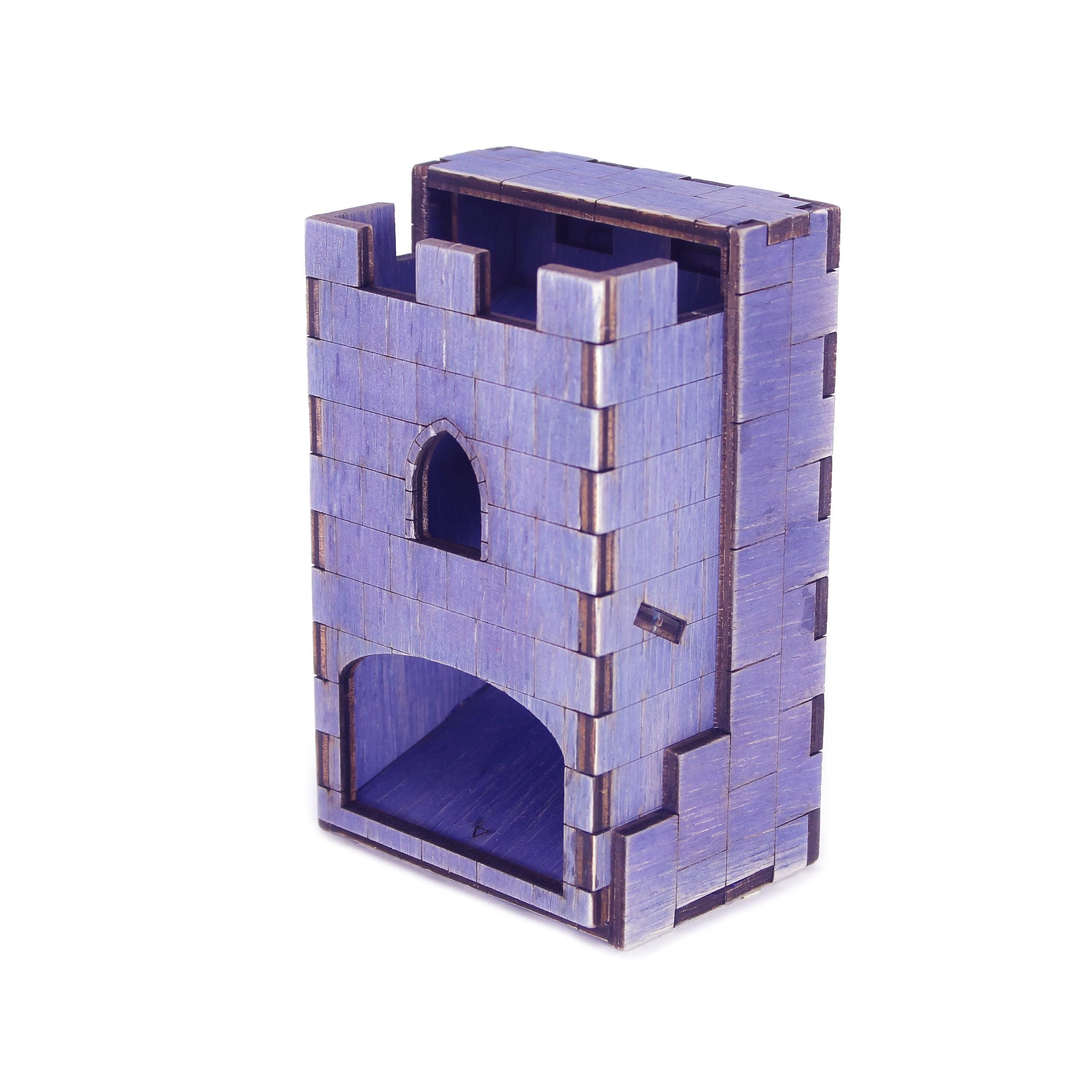 Medieval Dice Tower and Tray | Laser-Engraved (Wood) | RPG DnD Accessory | Gaming gift Supporting Image 17